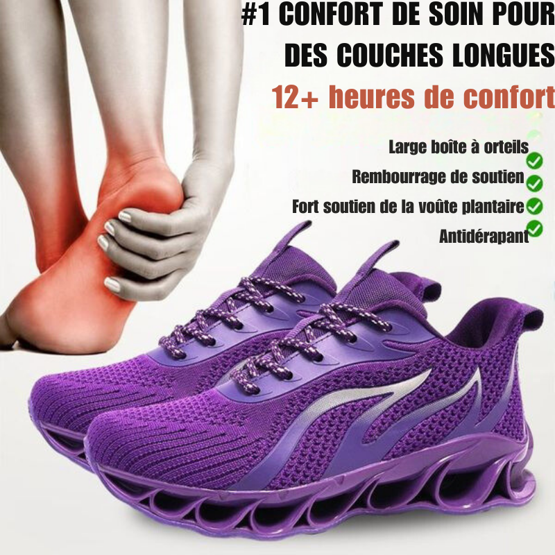 Chaussure pour soulager les douleurs aux pieds pendant la marche