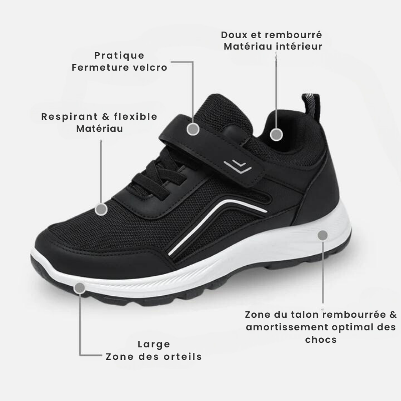 ORTHOSHOES® Unity - Baskets Ergonomiques à Scratch Avec Une Large Zone ...